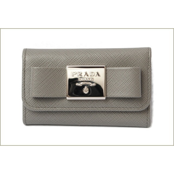 Prada Fiocco Case Chain Rows Key Key Marmo Saffiano 6 - Picture 1 of 5